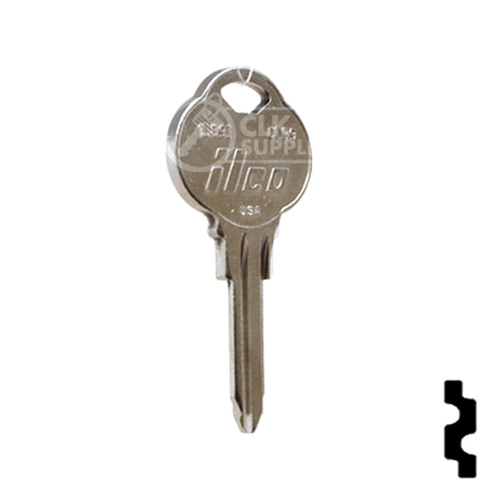 Uncut Key Blank | The Club | 1589I, CLB9 Residential-Commercial Key Ilco