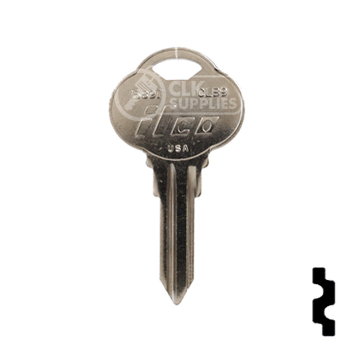 Uncut Key Blank | The Club | 1589I, CLB9 Residential-Commercial Key Ilco