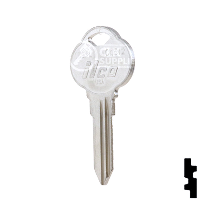 Uncut Key Blank | The Club | 1591L, CLB12 Residential-Commercial Key Ilco
