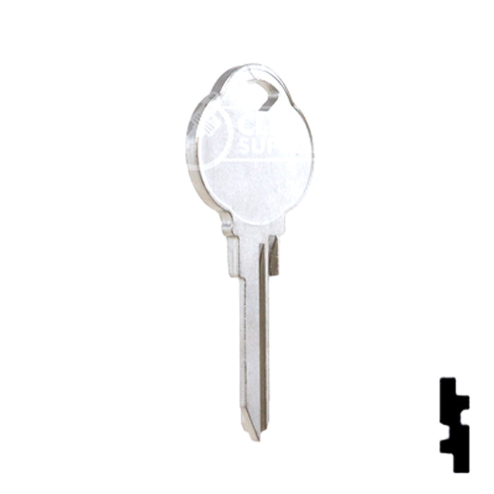Uncut Key Blank | The Club | 1591L, CLB12 Residential-Commercial Key Ilco