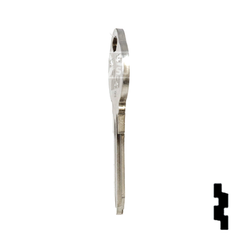 Uncut Key Blank | The Club | 1591N, CLB14 Residential-Commercial Key Ilco