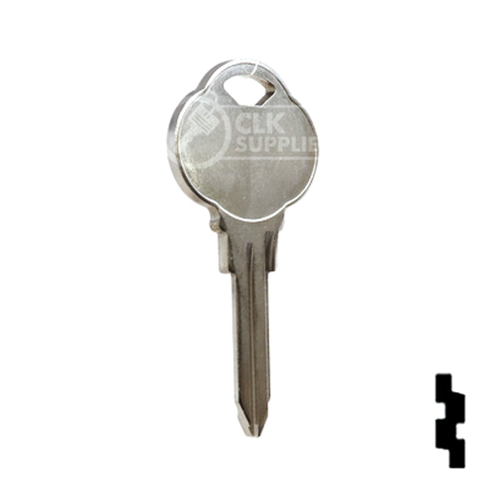 Uncut Key Blank | The Club | 1591N, CLB14 Residential-Commercial Key Ilco