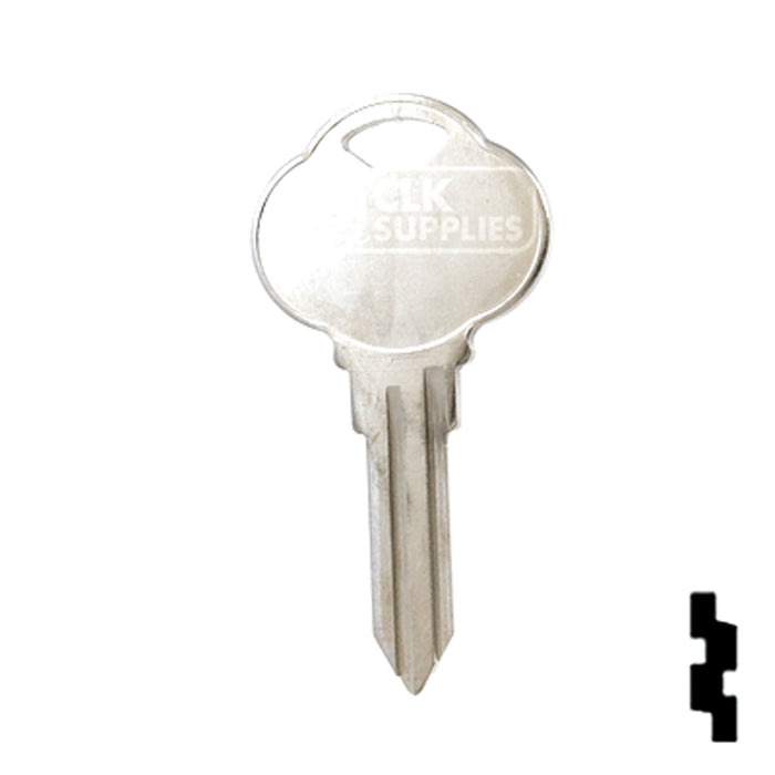 Uncut Key Blank | The Club | 1591N, CLB14 Residential-Commercial Key Ilco