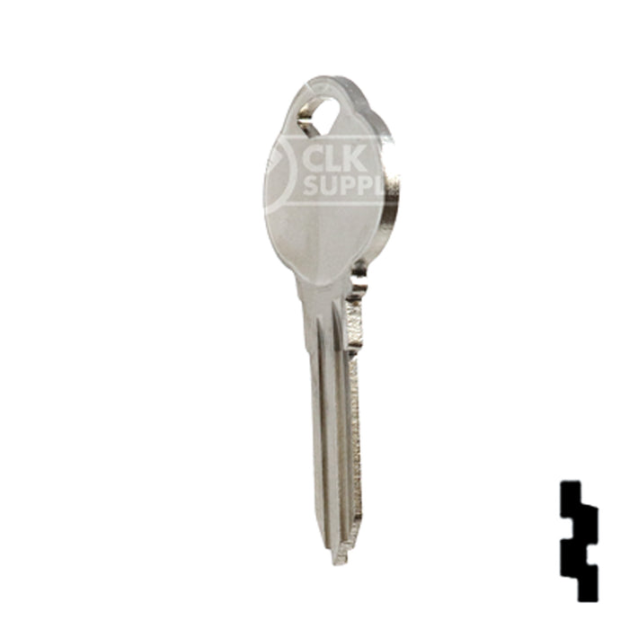 Uncut Key Blank | The Club | 1591N, CLB14 Residential-Commercial Key Ilco