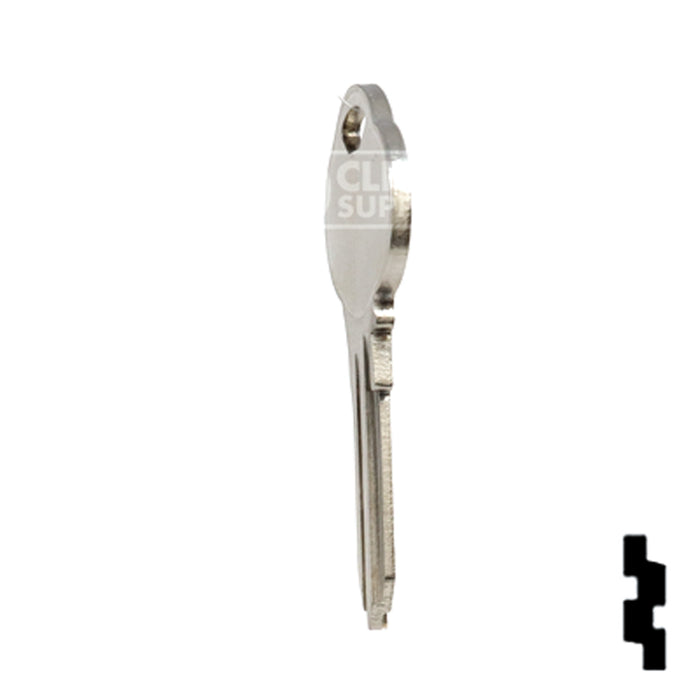 Uncut Key Blank | The Club | 1591N, CLB14 Residential-Commercial Key Ilco