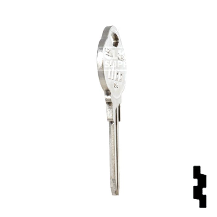 Uncut Key Blank | The Club | 1591N, CLB14 Residential-Commercial Key Ilco