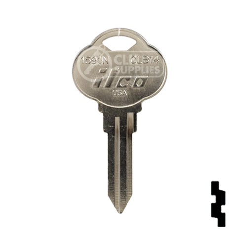 Uncut Key Blank | The Club | 1591N, CLB14