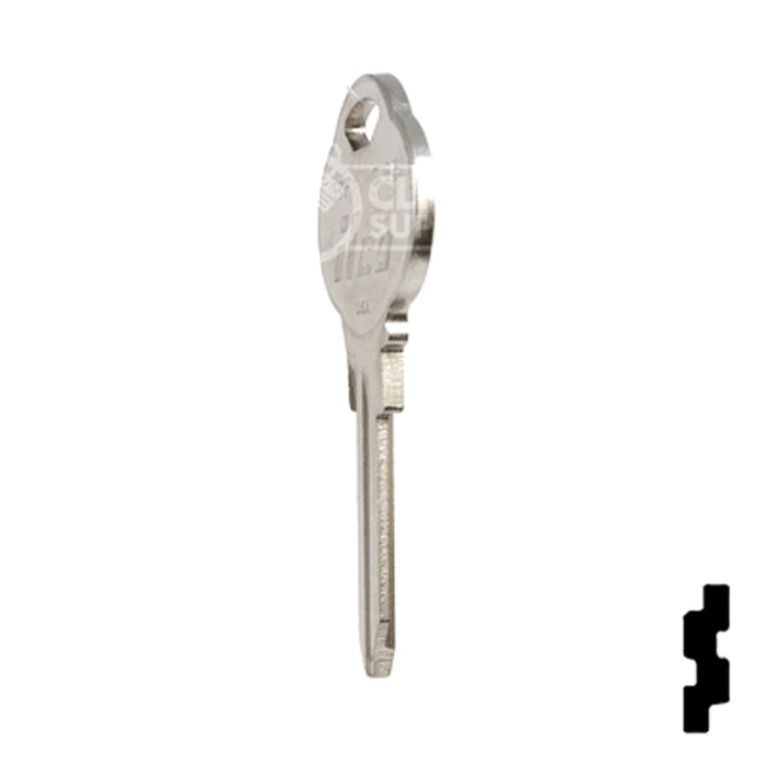 Uncut Key Blank | The Club | 1591P, CLB15 Residential-Commercial Key Ilco