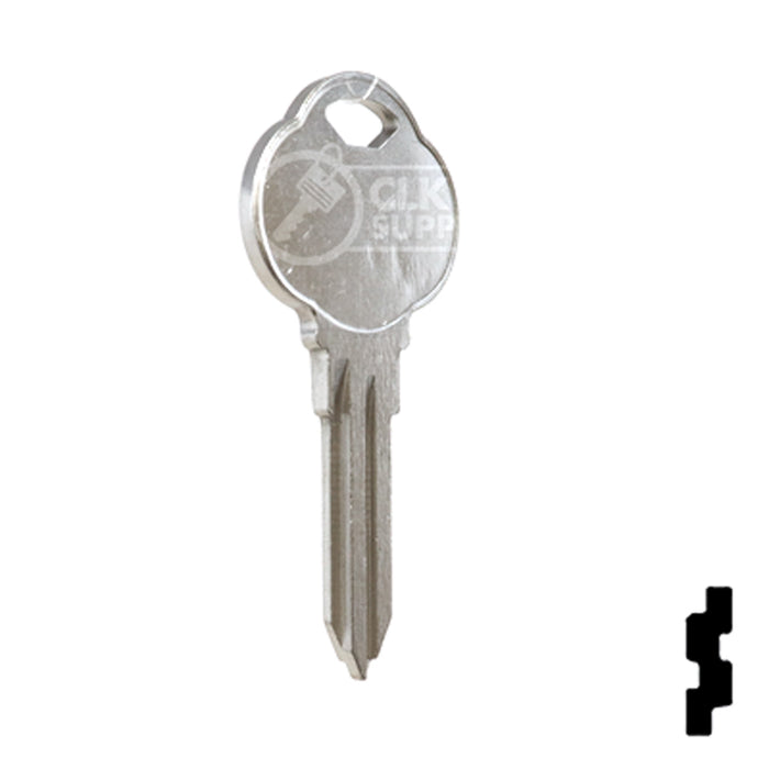 Uncut Key Blank | The Club | 1591P, CLB15 Residential-Commercial Key Ilco