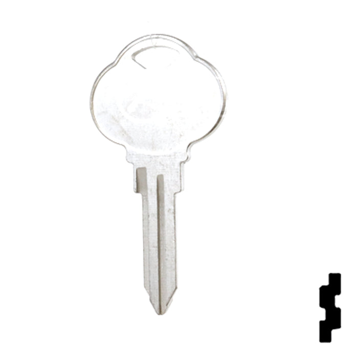 Uncut Key Blank | The Club | 1591P, CLB15 Residential-Commercial Key Ilco