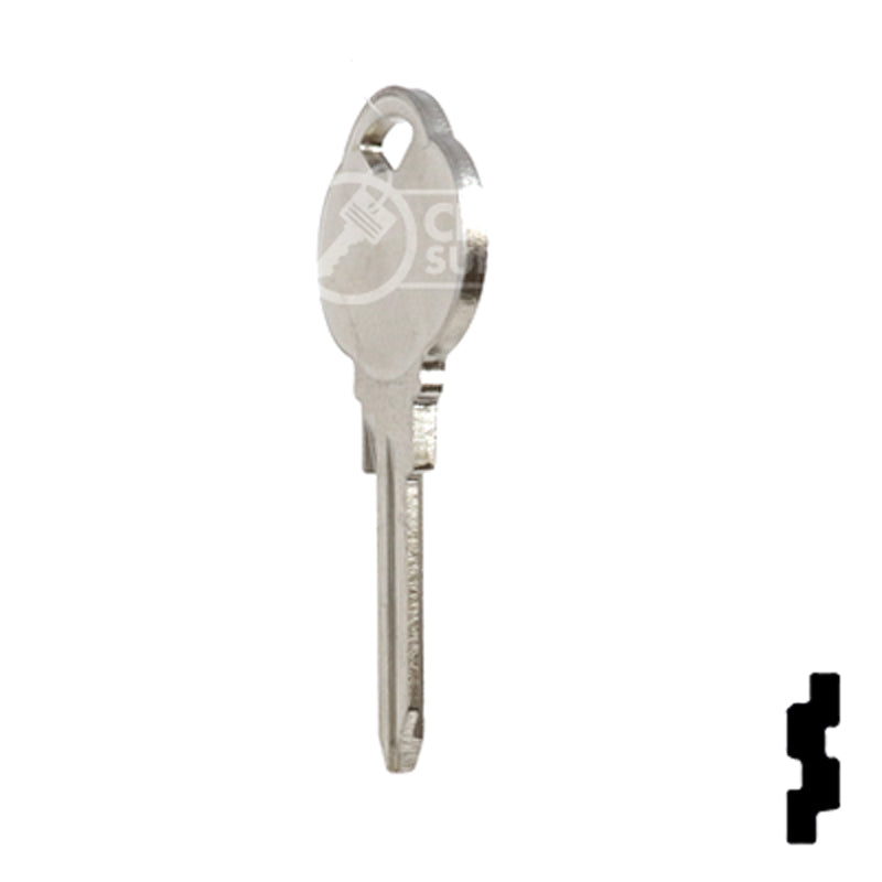 Uncut Key Blank | The Club | 1591P, CLB15 Residential-Commercial Key Ilco
