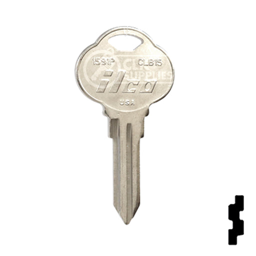 Uncut Key Blank | The Club | 1591P, CLB15 Residential-Commercial Key Ilco