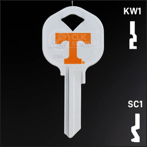 Uncut Key Blank | University of Tennessee | Choose Keyway