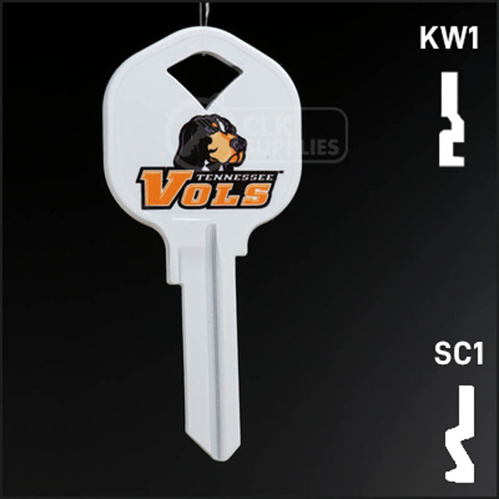 Uncut Key Blank | University of Tennessee | Choose Keyway Residential-Commercial Key Ilco