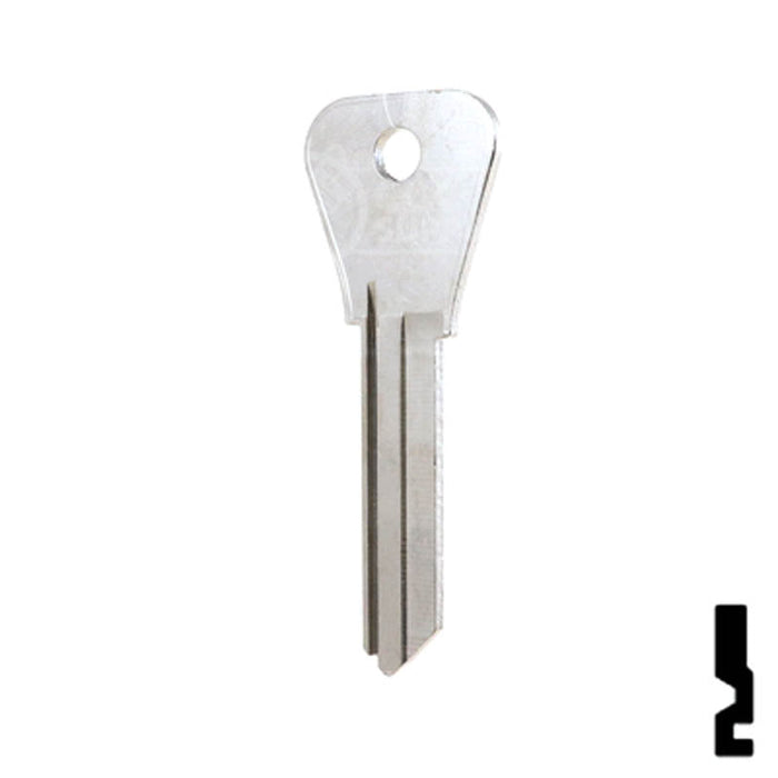 Uncut Key Blank | Weiser | L1054WB Residential-Commercial Key Ilco