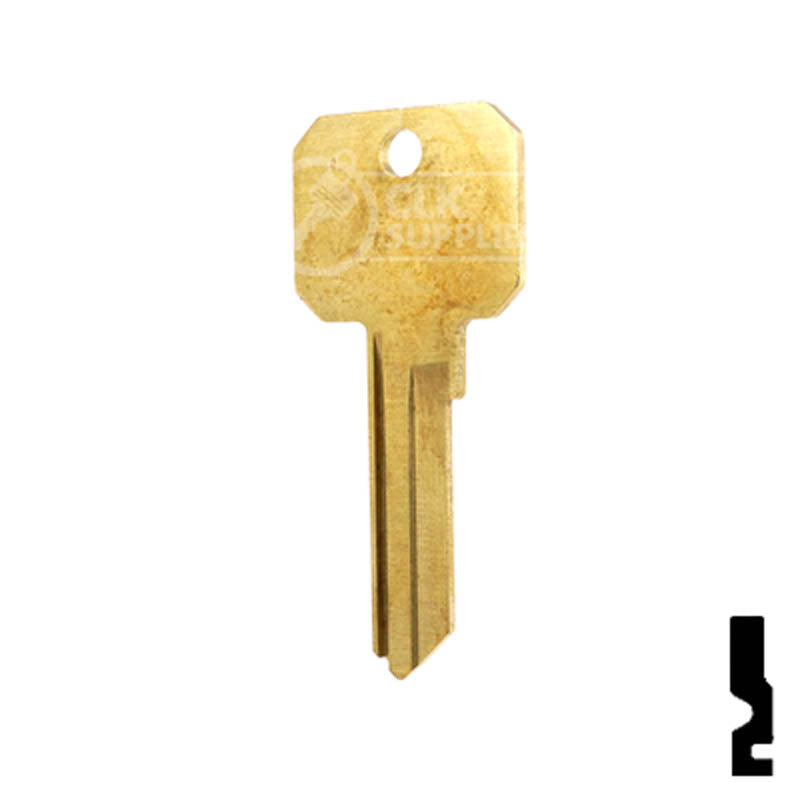 Uncut Key Blank | Weiser Neuter Bow | NB, WR3 Residential-Commercial Key Ilco