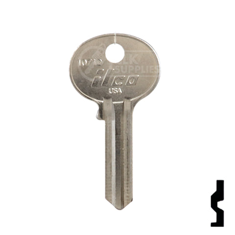 Uncut Key Blank | Wilson Bohannon | 1071D Residential-Commercial Key Ilco