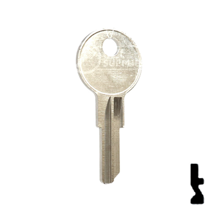 Uncut Key Blank | Yale | 01122BR Residential-Commercial Key Ilco