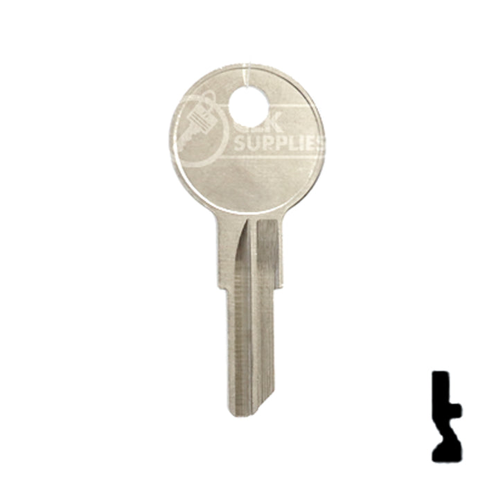 Uncut Key Blank | Yale | 01122BR Residential-Commercial Key Ilco