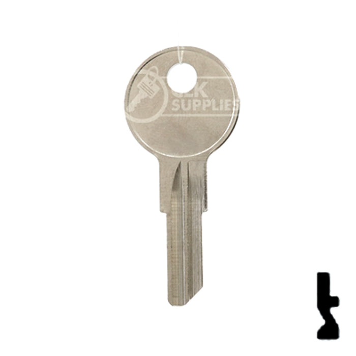 Uncut Key Blank | Yale | 01122BR Residential-Commercial Key Ilco