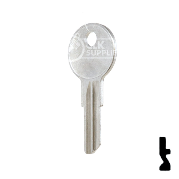 Uncut Key Blank | Yale | 01122BR Residential-Commercial Key Ilco