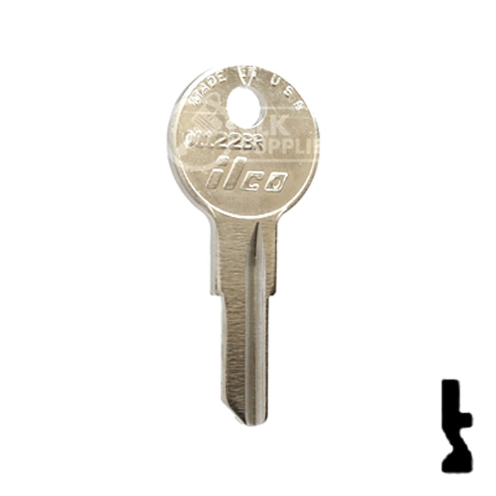 Uncut Key Blank | Yale | 01122BR Residential-Commercial Key Ilco
