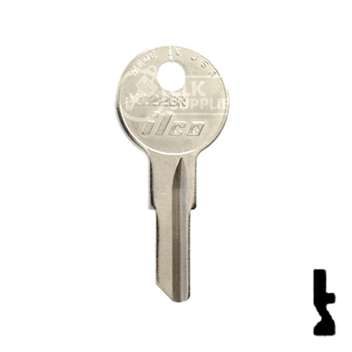 Uncut Key Blank | Yale | 01122BR Residential-Commercial Key Ilco