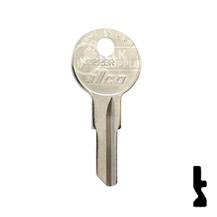 Uncut Key Blank | Yale | 01122BR Residential-Commercial Key Ilco