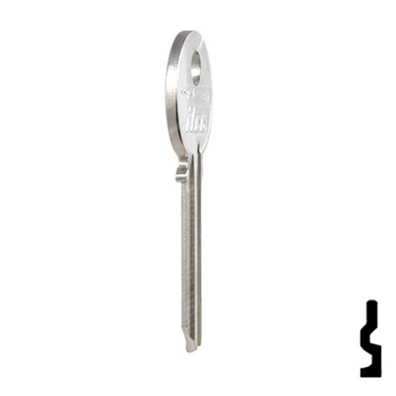 Uncut Key Blank | Yale | 997PA Residential-Commercial Key Ilco