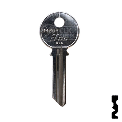 Uncut Key Blank | Yale | 998GF Residential-Commercial Key Ilco
