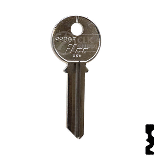 Uncut Key Blank | Yale | 998GF Residential-Commercial Key Ilco