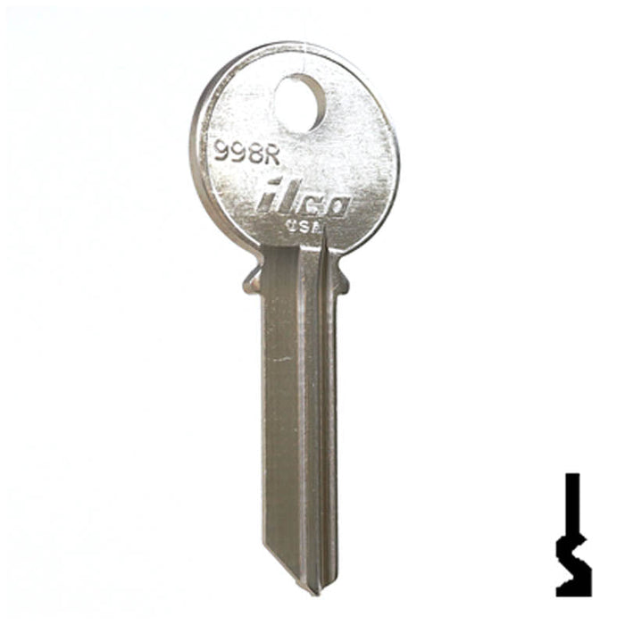 Uncut Key Blank | Yale | 998R Residential-Commercial Key Ilco