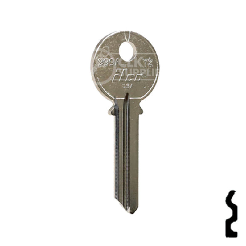 Uncut Key Blank | Yale | 999A, Y2 (NP)