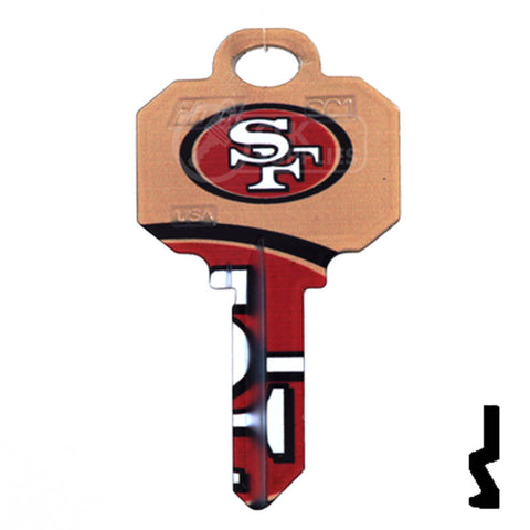Uncut Key Blanks | Schlage | NFL 49ERS