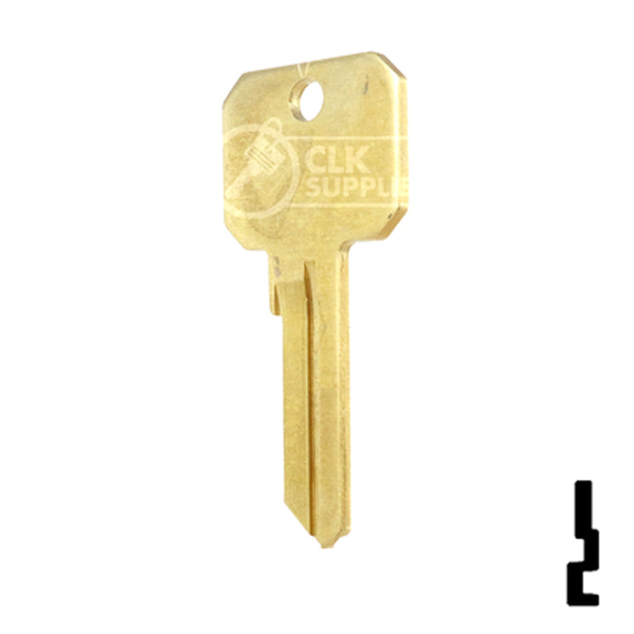 Uncut NB Key Blank | Weiser | WK2 Residential-Commercial Key Ilco
