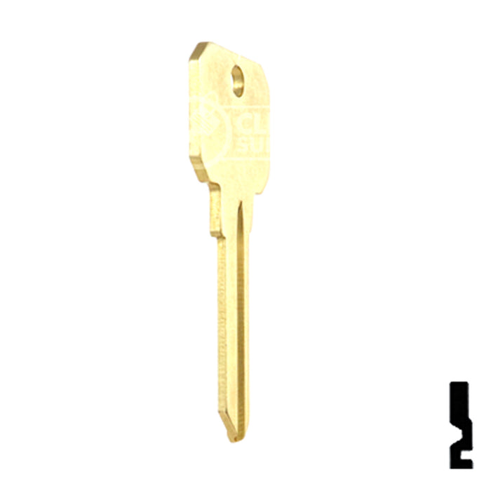 Uncut NB Key Blank | Weiser | WR4 Residential-Commercial Key Ilco
