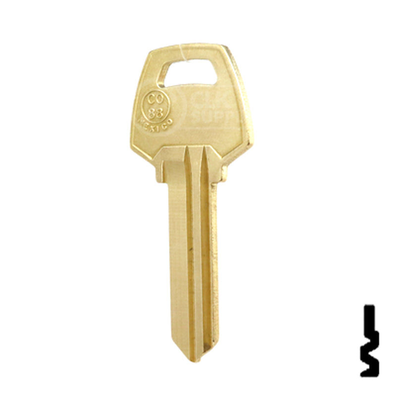 Uncut Neuter Bow Key Blank | Corbin Russwin | CO88 Residential-Commercial Key Ilco