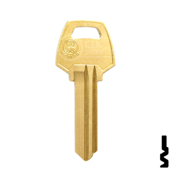 Uncut Neuter Bow Key Blank | Corbin Russwin | CO88 Residential-Commercial Key Ilco