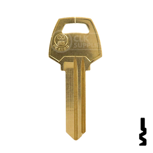 Uncut Neuter Bow Key Blank | Corbin Russwin | CO88 Residential-Commercial Key Ilco
