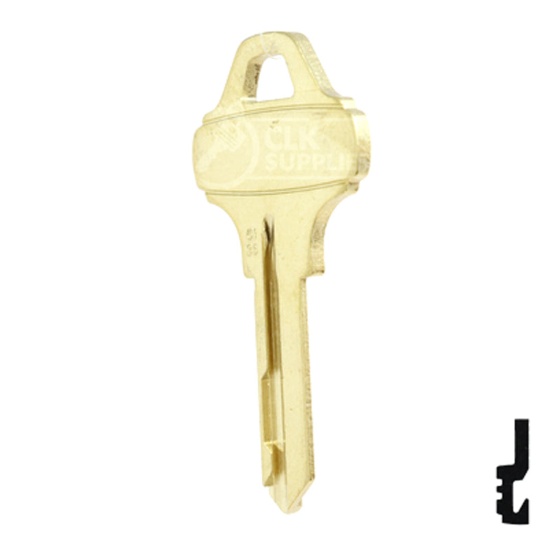 Uncut OEM Key Blank | Schlage Everest | C135 Residential-Commercial Key Schlage