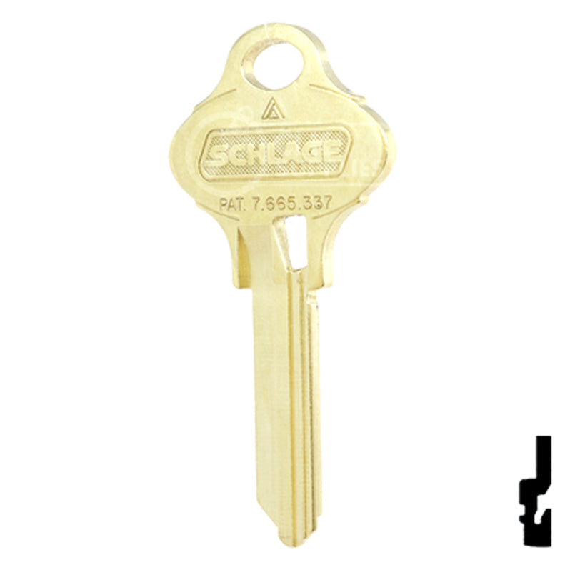 C123 Key Blanks For Residential Schlage SCH Everest Locks (10, Gold