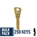 WR3 1054WB Weiser Key 250 Bulk Pack Residential-Commercial Key JMA USA