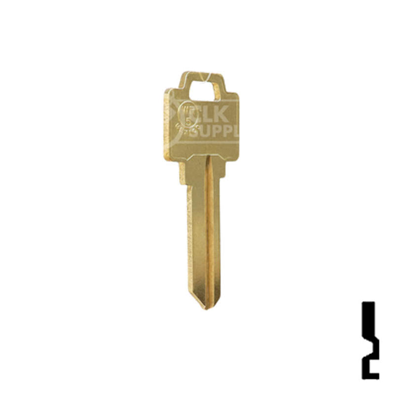 Uncut Key Blank | Weiser | WR5, N1054WB