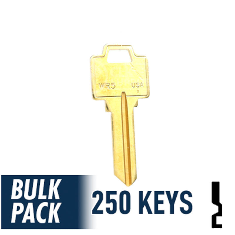 WR5 Weiser Key Bulk Pack -250 by Ilco Residential-Commercial Key Ilco