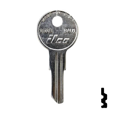 Uncut Key Blank | Bauer | 1618, BAU1 — CLK Supplies