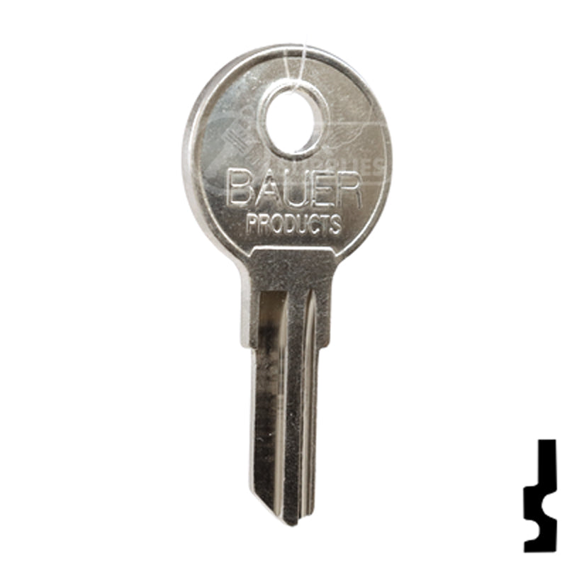 Uncut Key Blank | Bauer | BD258 — CLK Supplies