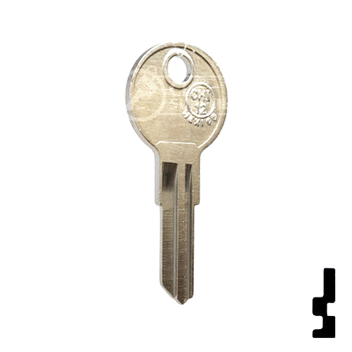 Uncut Key Blank | Chicago | CHI-12, 1041TR RV-Motorhome Key JMA USA