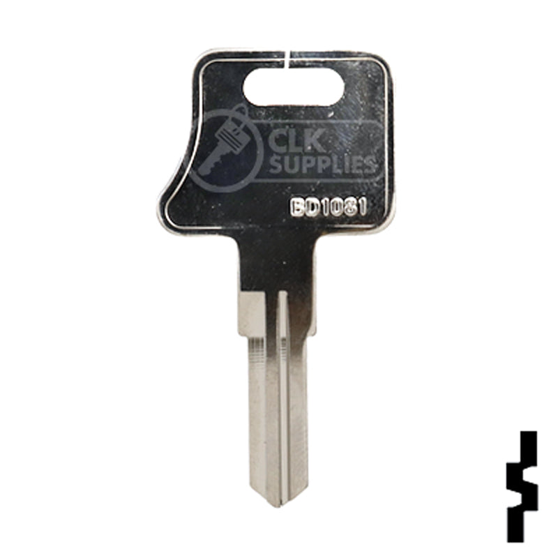 Uncut Key Blank | Fastec, FIC | BD1081 RV-Motorhome Key Framon Manufacturing Company, Inc