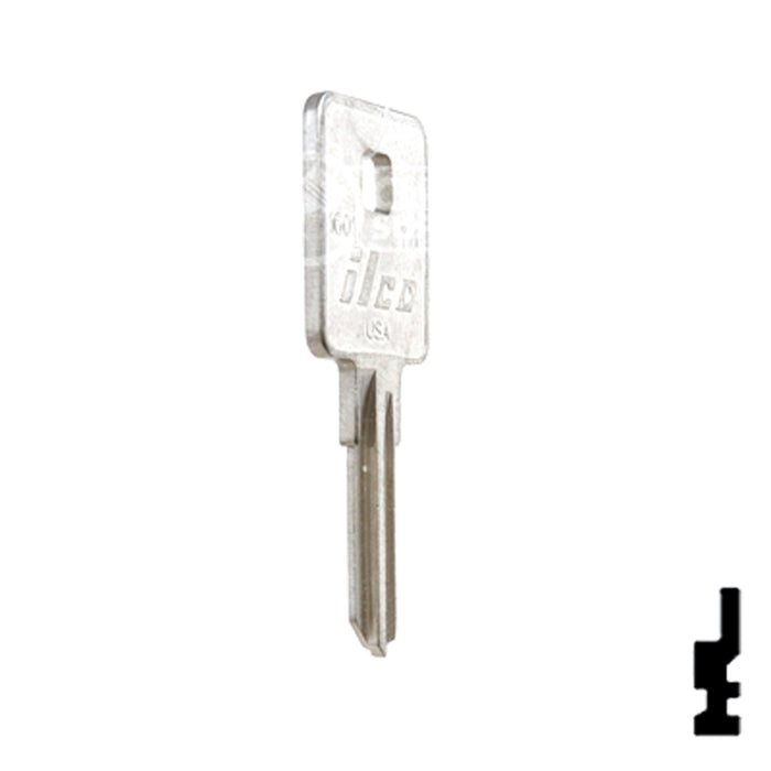 Uncut Key Blank | TriMark | 1601, TM1 RV-Motorhome Key Ilco