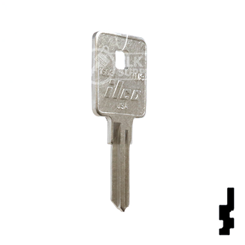 Uncut Key Blank | TriMark | 1603, TM3 RV-Motorhome Key Ilco